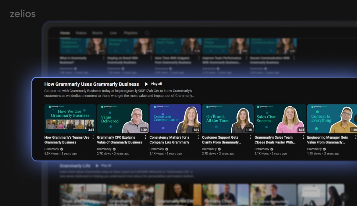 Video content Grammarly produce