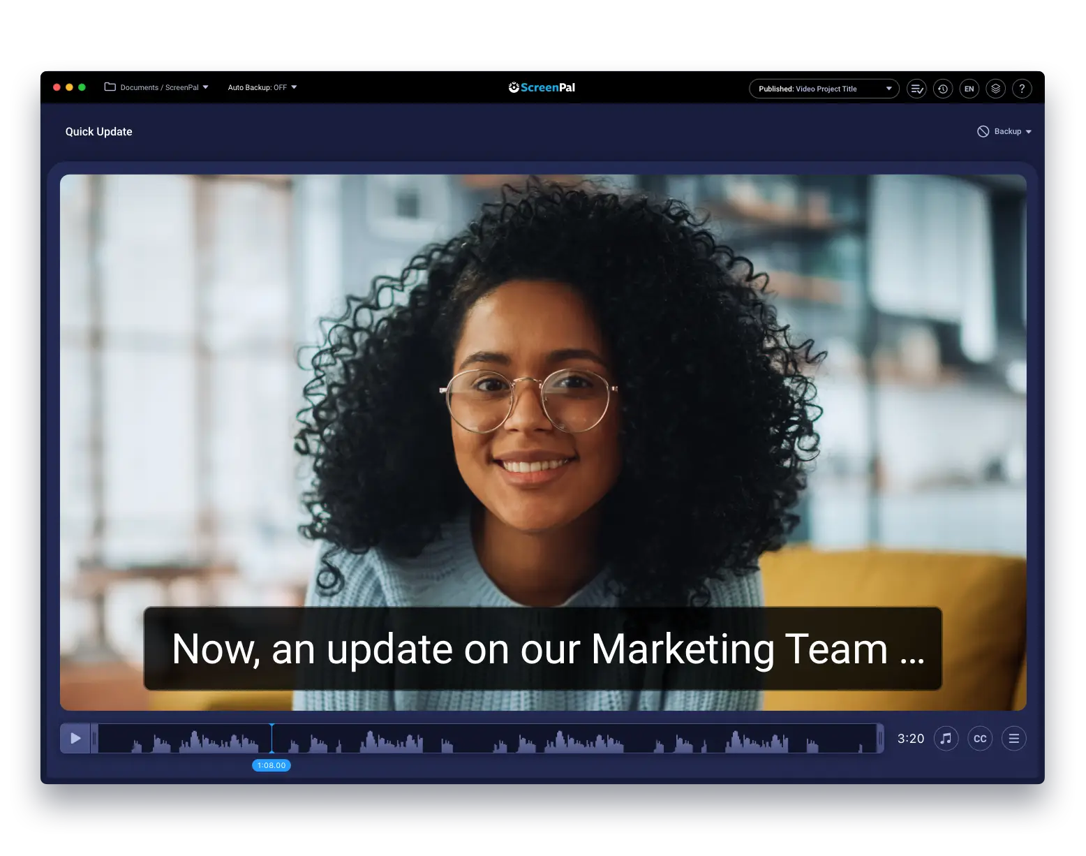 How video captions looks like