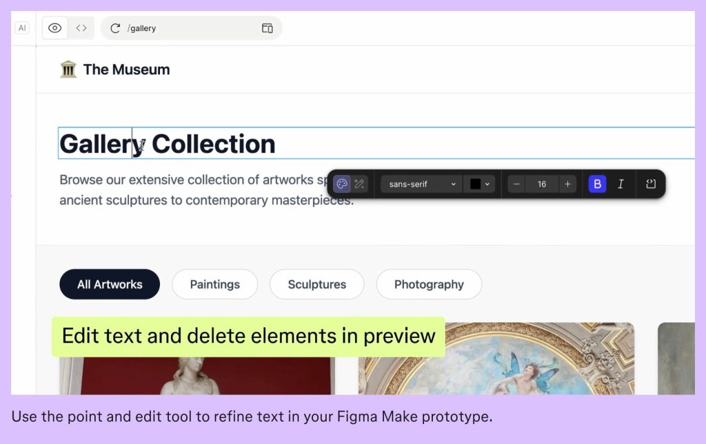 Figma video tutorials - example of educational content
