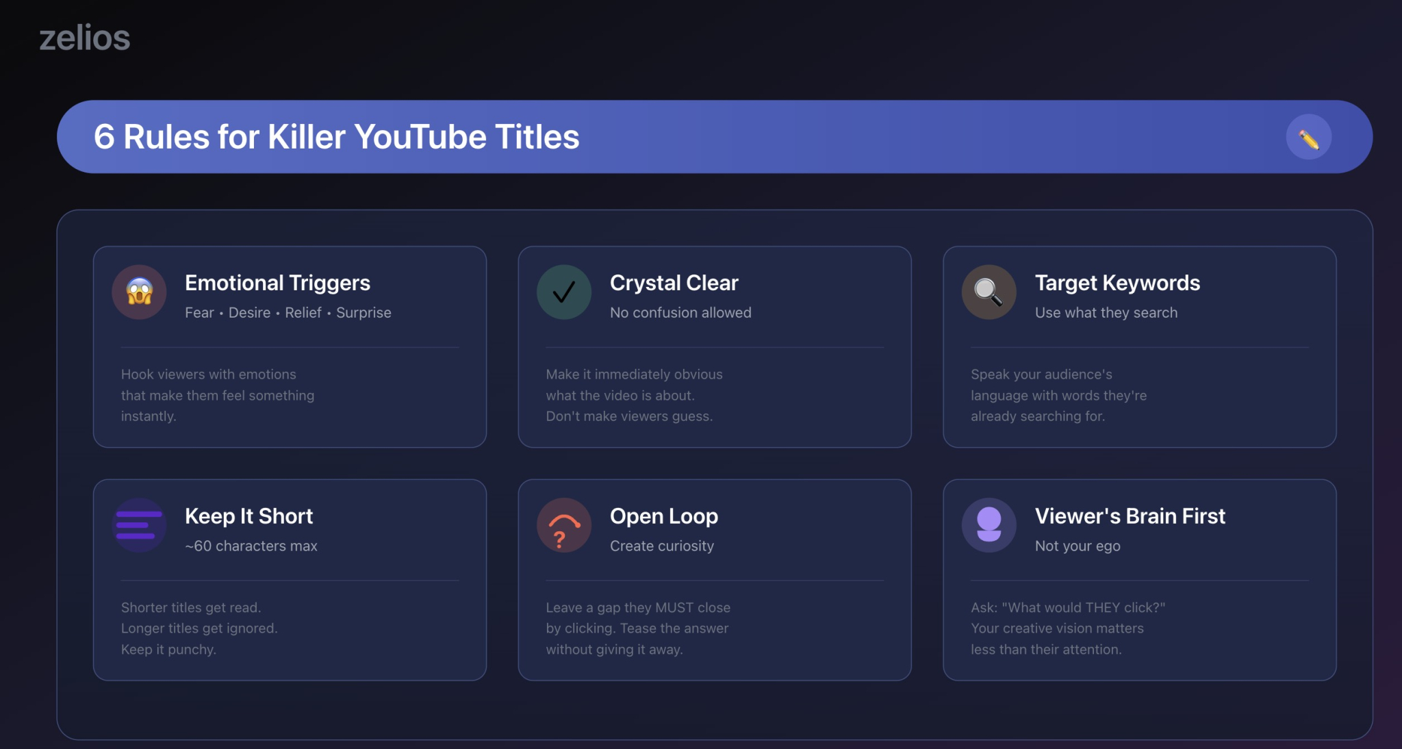 6 Rules for Killer YouTube Titles