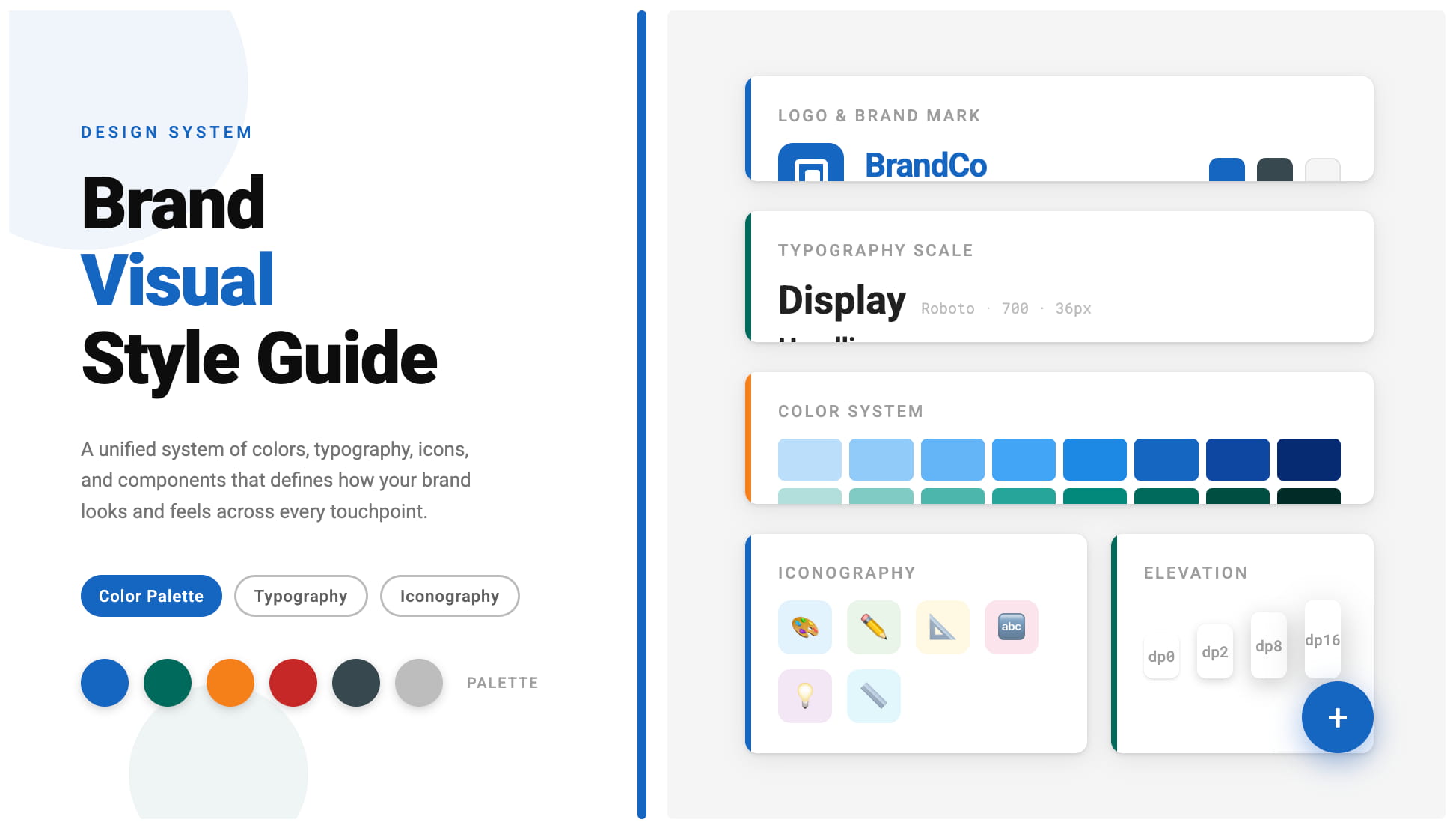 Brand visual style guide example