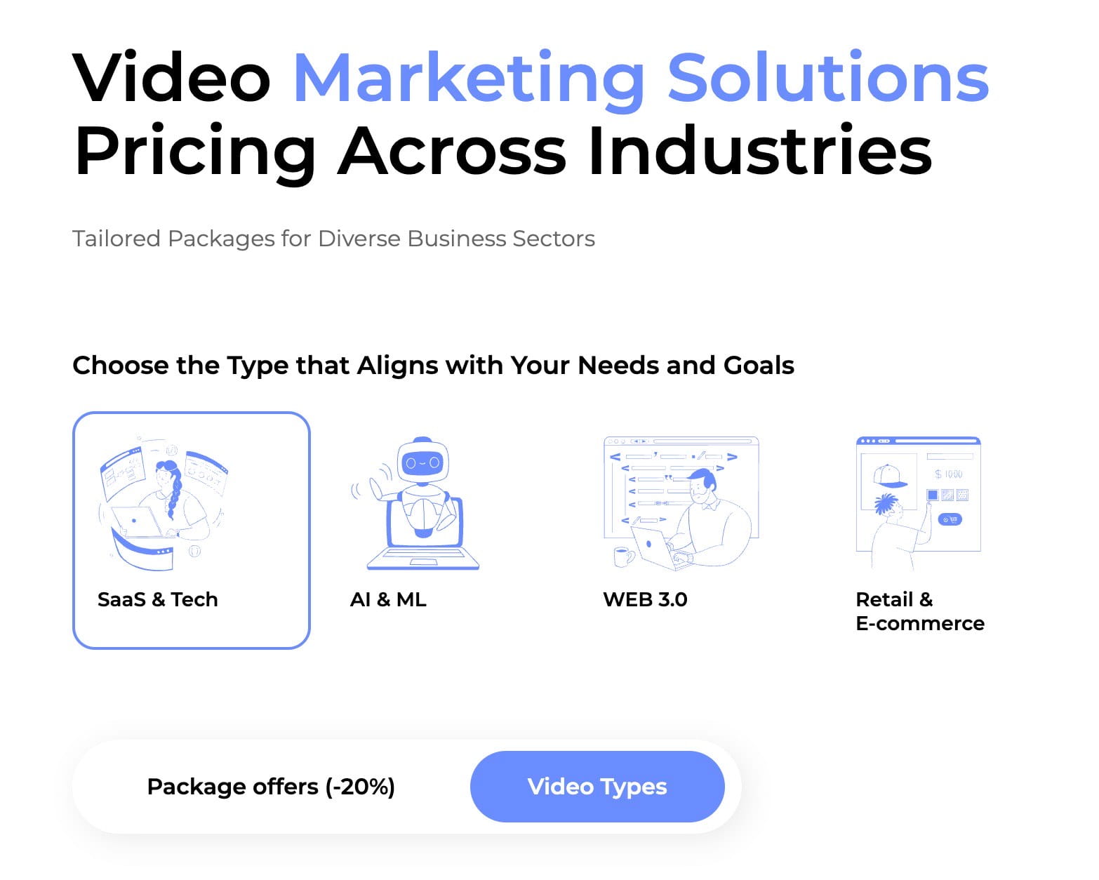 Explainer video production pricing packages