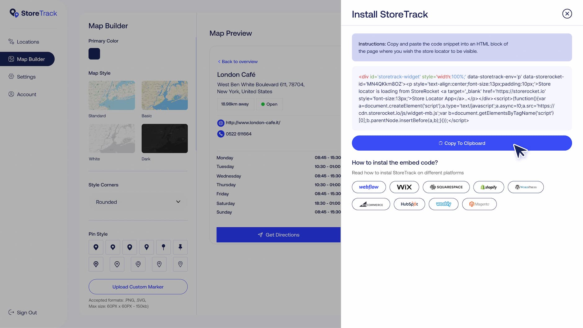 StoreTrack project sreanshot 5